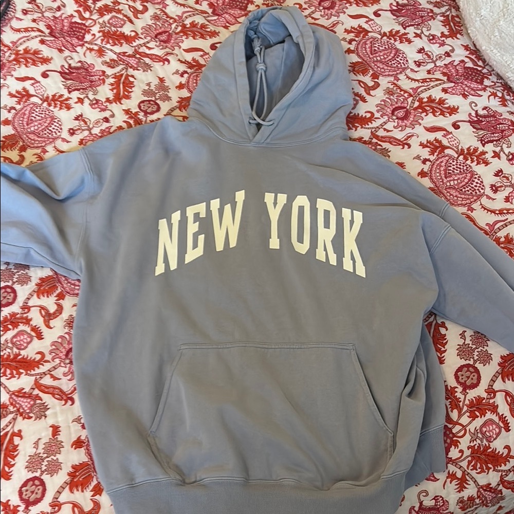 Brandy Melville Blue New York Sweatshirt